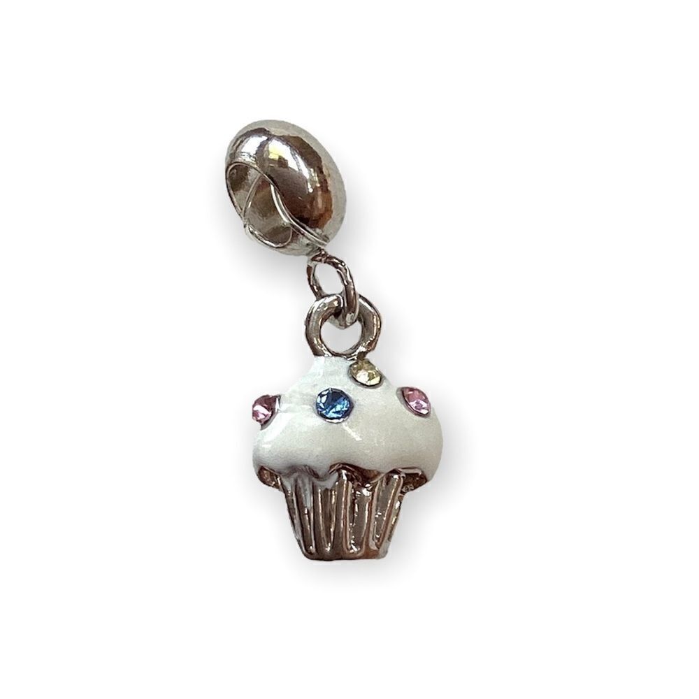 Cupcake Rhinestone Charm